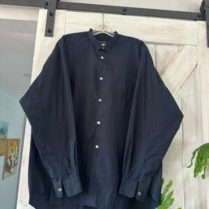 Comme des Garçons Black Oversized Button-Up Shirt